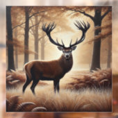 秋の鹿の窓にしがみつく ウィンドウサイン (シート2)