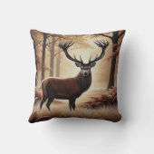 秋の鹿装飾用クッション クッション (裏面)