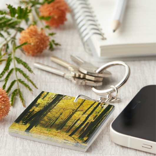 秋の黄森 キーホルダー (正面右)