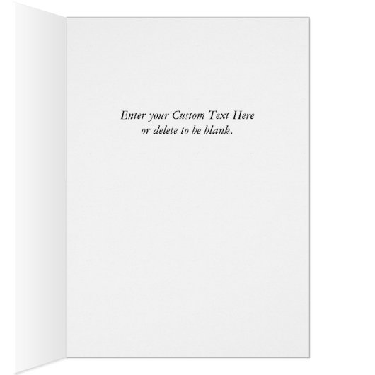 秋の黄色い砂糖メープルグリーティングカード (内側 (右))