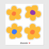 秋の黄色い花 シール (シート)