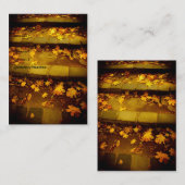 秋の黄色の葉 名刺 (正面/裏面)