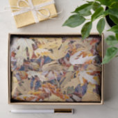 秋の黄色色彩の鮮やかのメエデ葉ルの 薄葉紙 (ギフト)