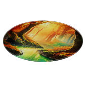 秋の黄金の囁き カッティングボード (角)