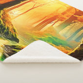 秋の黄金の囁き シェルパブランケット (3/4)