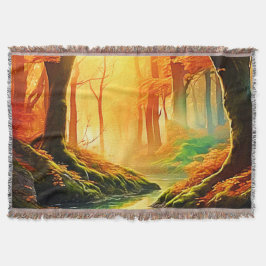 秋の黄金の囁き スローブランケット