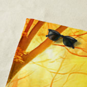 秋の黄金の囁き ビーチタオル (インサイチュ)