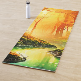 秋の黄金の囁き ヨガマット