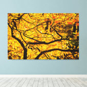 秋の黄金脈 キャンバスプリント (インサイチュ (ウッドフロア))