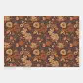 秋の10月葉の花 ラッピングペーパーシート (正面)