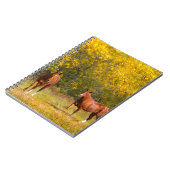 秋の2頭の馬 ノートブック (左側)