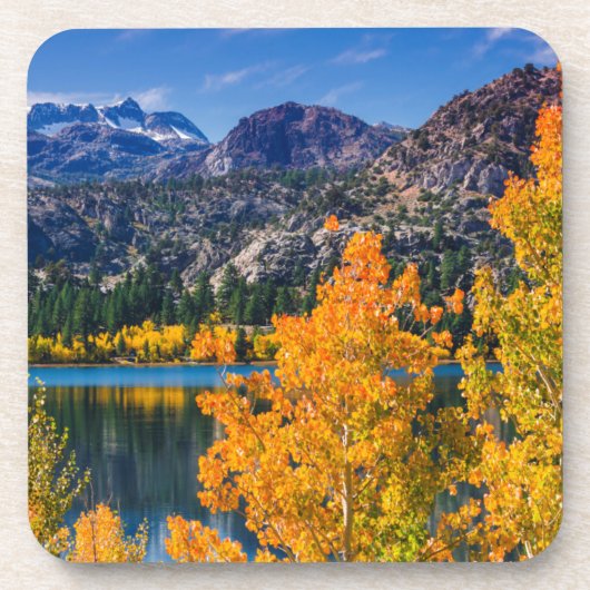 秋の6のまわりに月の湖（カリフォルニア） コースター (正面)