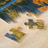 秋の6のまわりに月の湖(カリフォルニア) ジグソーパズル (側面)