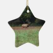 秋の8ポイントブルエルク セラミックオーナメント (右)