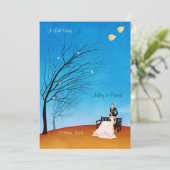 秋の(愛で)物語の結婚式招待状 招待状 (スタンド正面)