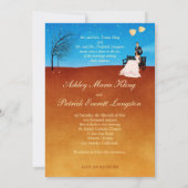 秋の(愛で)物語の結婚式招待状 招待状 (裏面)