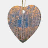 秋の《植物》アスペンの素晴らしさジャクソンホールワイオミング セラミックオーナメント (左)