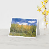 秋の《植物》アスペングローリーノートカード カード (黄色い花)