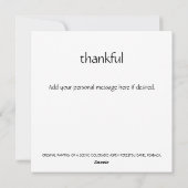 秋の《植物》アスペンツリーズホリデーカード シーズンカード (裏面)