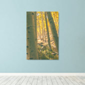 秋の《植物》アスペン キャンバスプリント (インサイチュ (ウッドフロア))