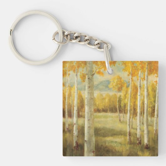 秋の《植物》アスペン キーホルダー (正面)