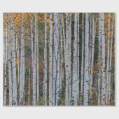 秋の《植物》アスペン ラッピングペーパー (フラット)