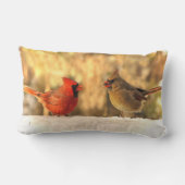 秋の（鳥）ショウジョウコウカンチョウ ランバークッション (裏面)