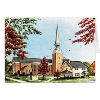 秋のAlbionの大学、Goodrichのチャペル