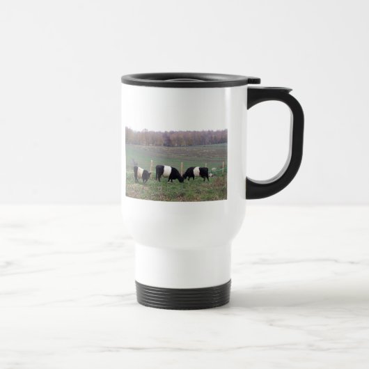 秋のBeltie牛群れ トラベルマグ (右)