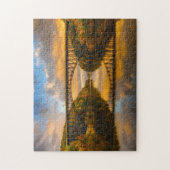 秋のBridgeフランスのなの王 ジグソーパズル (縦)