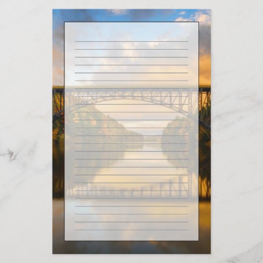 秋のBridgeフランスのなの王 便箋 (正面)