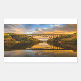 秋のBridgeフランスのなの王 長方形シール