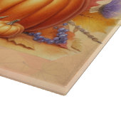 秋のDachshund喜び:秋感謝祭 カッティングボード (角)