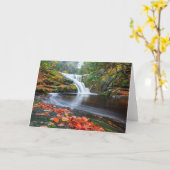 秋のEnderの滝 カード (黄色い花)
