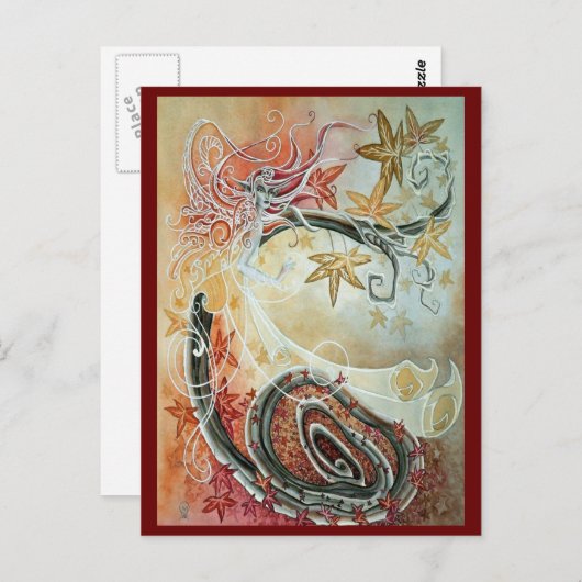 秋のFaery ポストカード (正面/裏面)