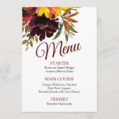 秋のLoveメニュー メニュー (正面)