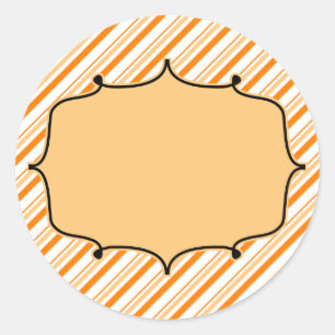 秋のMonogrammingのラベル ラウンドシール