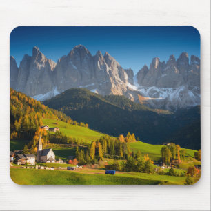 秋のmousepadのドロマイトの村 マウスパッド