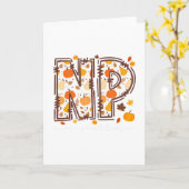 秋のNPナースプラクティショナー 感謝祭 オータム カード (黄色い花)