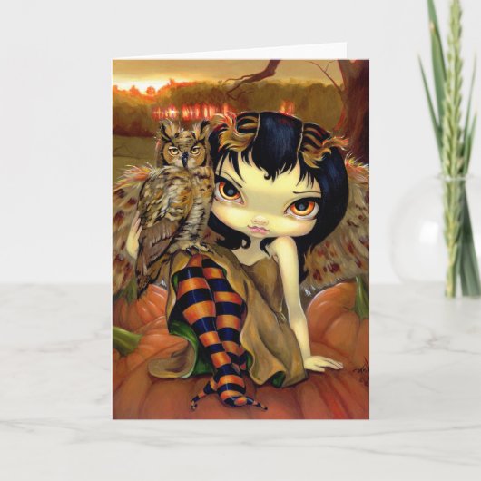 "秋のOwlyn"の挨拶状 カード (正面)