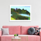 秋のParkデジタル絵画ズ キャンバスプリント (インサイチュ (リビング))