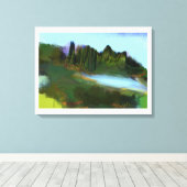 秋のParkデジタル絵画ズ キャンバスプリント (インサイチュ (ウッドフロア))