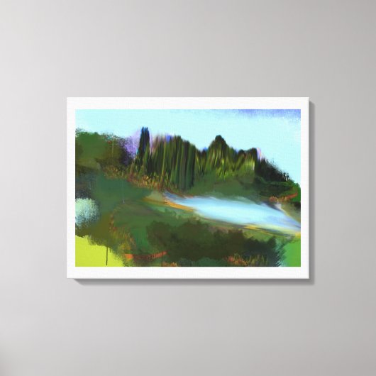 秋のParkデジタル絵画ズ キャンバスプリント (正面)