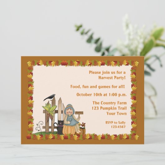 秋のParty 招待状 (スタンド正面)