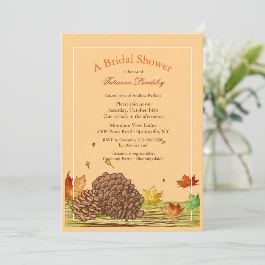 秋のPineconesの招待状 招待状 (スタンド正面)