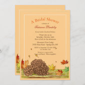 秋のPineconesの招待状 招待状 (正面/裏面)