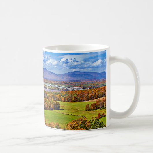 秋のRhinecliff橋 コーヒーマグカップ (右)