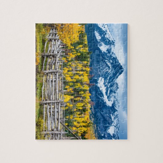 秋のSneffels山の畜舎-コロラド州 ジグソーパズル (縦)