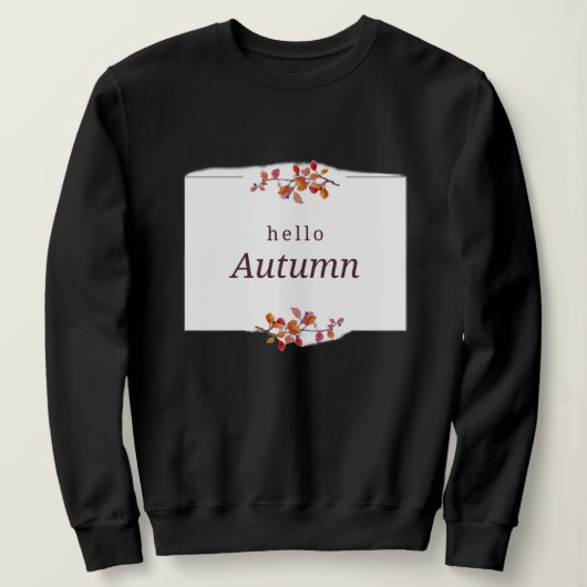 秋のTシャツ スウェットシャツ (デザイン正面)
