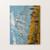 秋のTeton壮大な山 ジグソーパズル (縦)